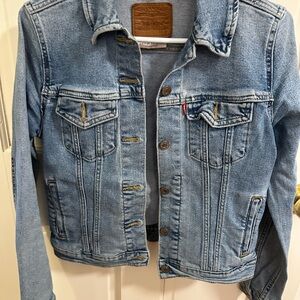 SOLD. Levi's Blue Jean Jacket with Timeless Trucker Design
